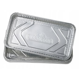 Napoleono dideli sidabriniai aliuminio grilio padėklai 14x8 colių 5vnt