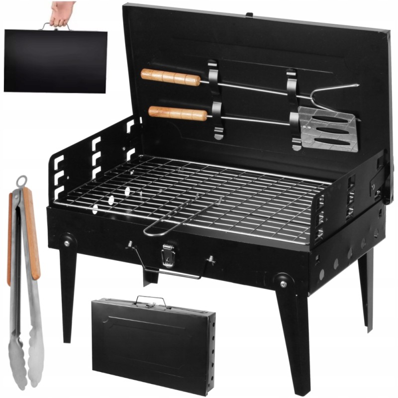 Nešiojama, sulankstoma turistinė kepsninė