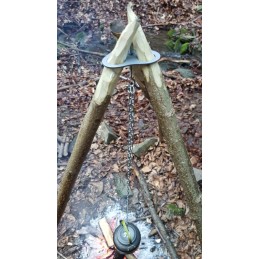 Trikojis židinio katilui + A4 bushcraft grotelės