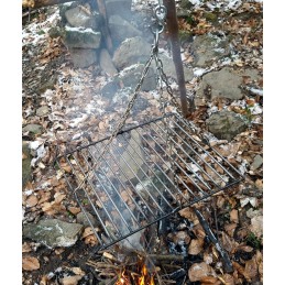 Trikojis židinio katilui + A4 bushcraft grotelės