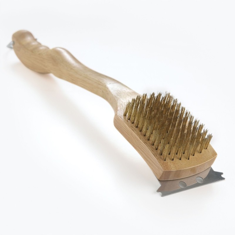 Napoleono grilio šepetys su žalvariniais šereliais, grotelių šepetys, 46 cm