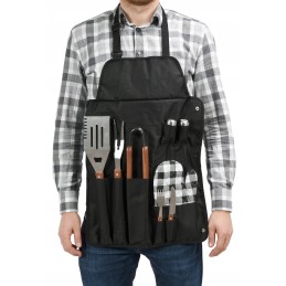 Grilio prijuostė su priedais - 8 vnt