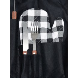 Grilio prijuostė su priedais - 8 vnt