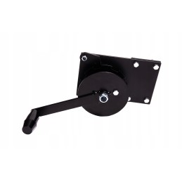 Grilio rankena ir ritė, skirta reguliuoti groteles su virve ant grandinės