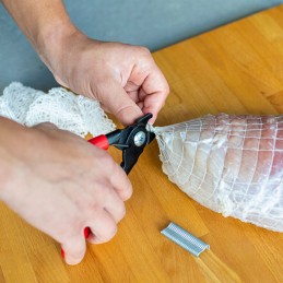 Tinklinis gofruotojas mėsos tinkliniams žarnyno žarnoms, 60 spaustukų