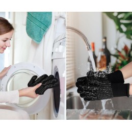 Grilio pirštinės atsparios 800°C, ugniai atsparios pirštinės