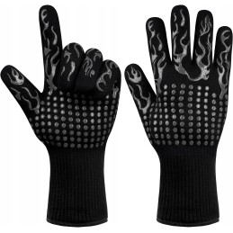 Grilio pirštinės atsparios 800°C, ugniai atsparios pirštinės