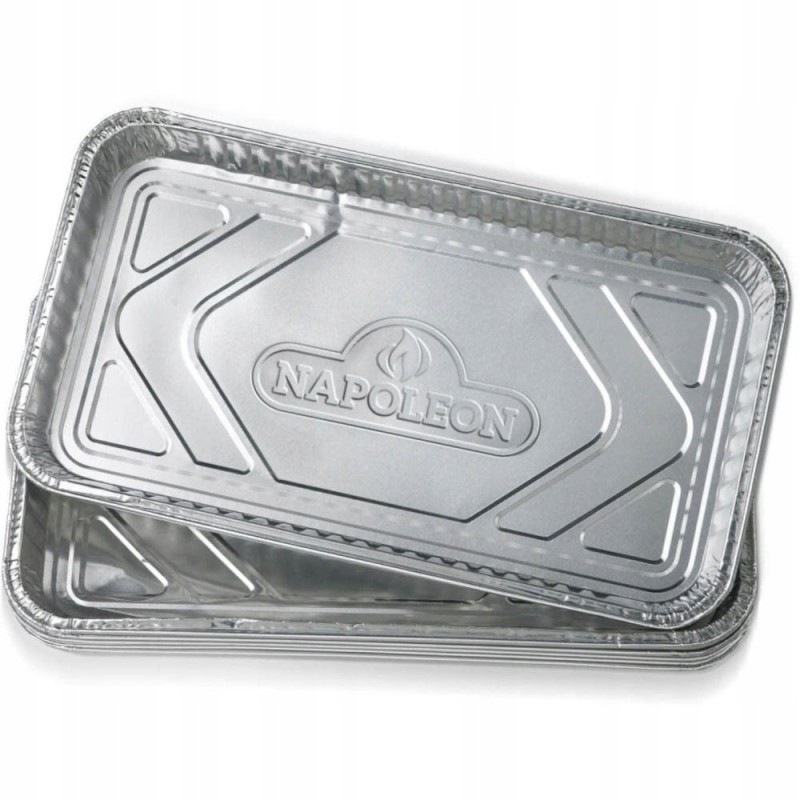 Large Napoleon Aluminum Grease Drip Trays (14' x 8'') - 5 Pack, 62008