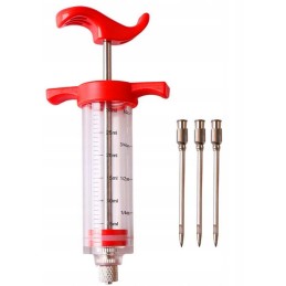 Švirkštas kumpio mėsai suleisti + 3 adatos