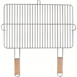 Grilio grotelės su medinėmis rankenomis