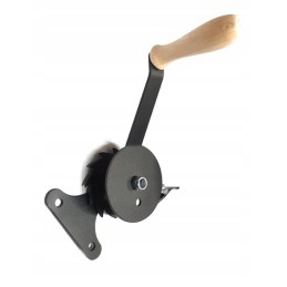 Grilio ritė, trikojis grotelėms reguliuoti, medinė rankena