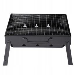 Mini turistinė anglių kepsninė, nešiojamas, plieninis lagaminas