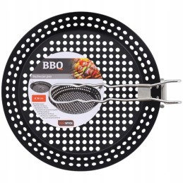 Terasest grillpann, rest, kamin, 30 cm, ümmargune grill