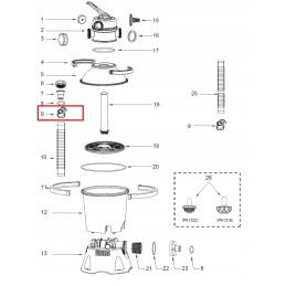 Bestway 58515 p6124ass16 siurblio žarnos spaustukas