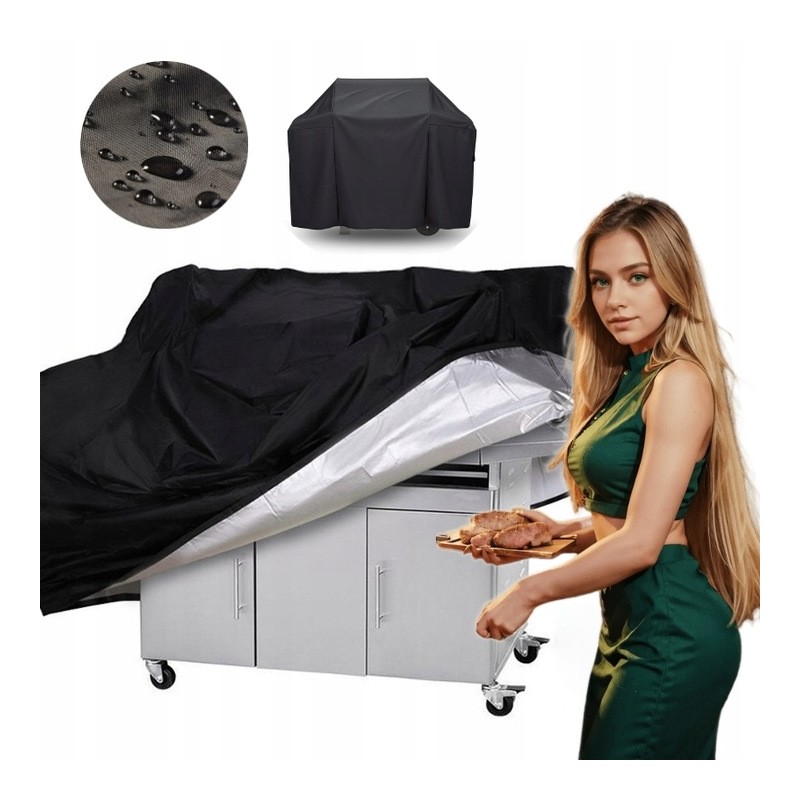 Grilio dangtis xxl brezentinis dangtelis, atsparus vandeniui, stiprus, atsparus dangtis