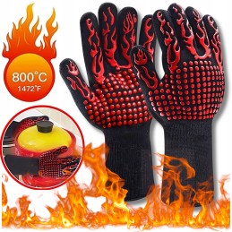 ✴️Karščiui atsparios orkaitės grilio pirštinės, 2 vnt