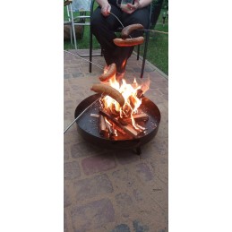 Didelis sodo židinys, grilis, ugnies dubuo, 47 cm