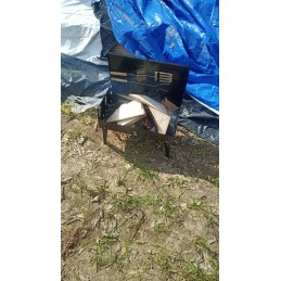 Lagaminas grilis nešiojamas sulankstomas lagaminas + stalo įrankiai