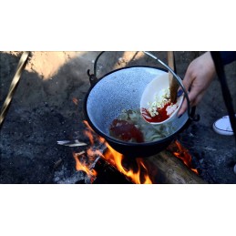 Originalus vengriškas emaliuotas katilas, 6l