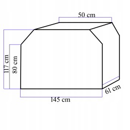 Grilio dangtis 145x61x117 cm