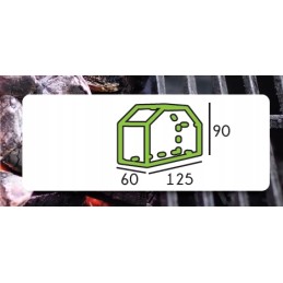 Užvalkalas sodo kepsninei 125x60x90 cm