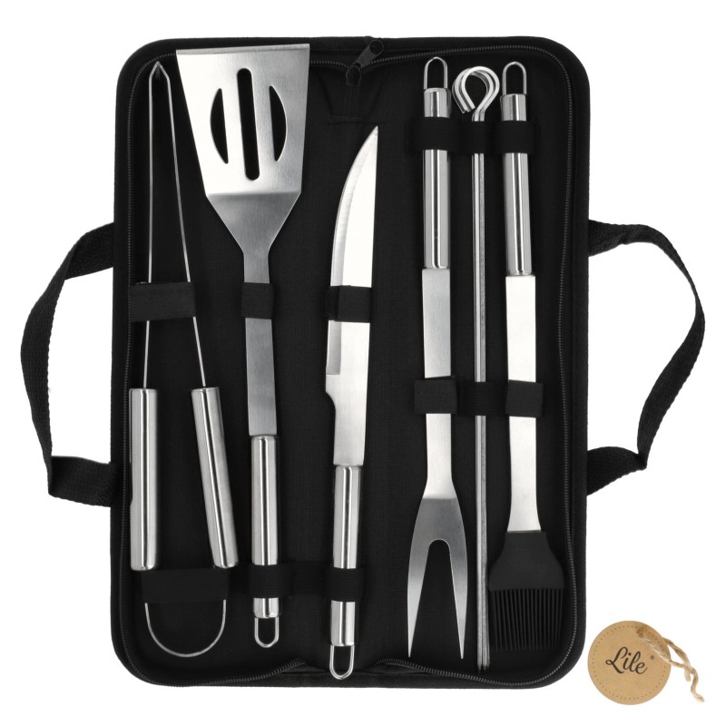 Grilio priedai dėkle