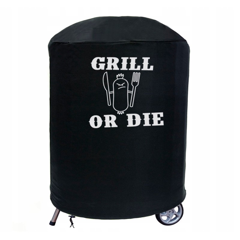 Užvalkalas griliui, tvirtas, atsparus dujinis grilis su užrašu 90x59x69 cm