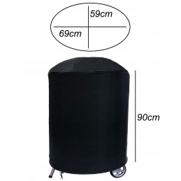 Užvalkalas griliui, tvirtas, atsparus dujinis grilis su užrašu 90x59x69 cm