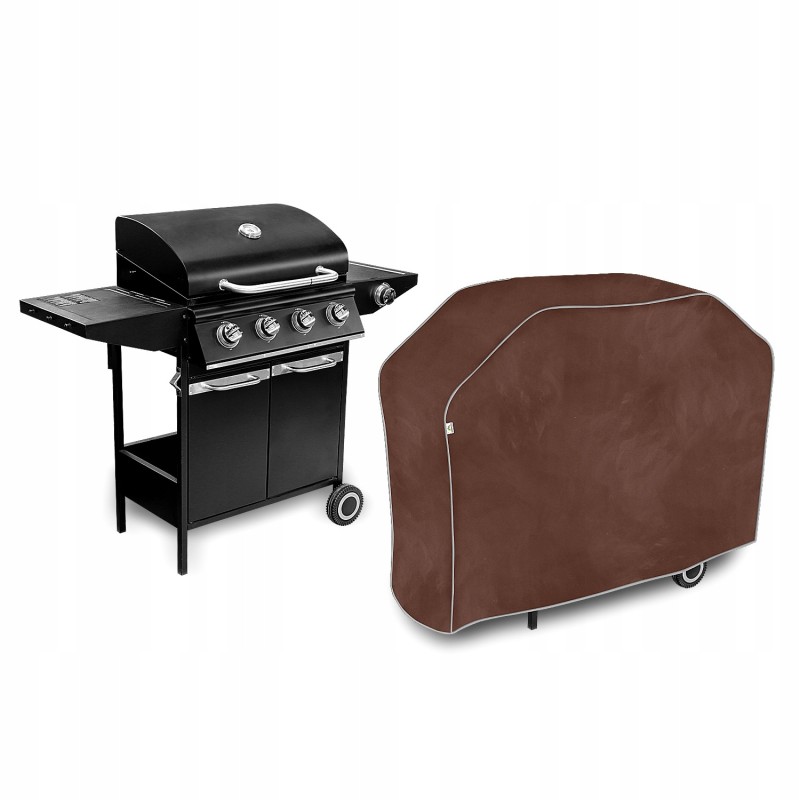 Neperšlampamas trapecinis grilio dangtis, didelis, XL