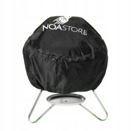 Grilio dangtis tentas su virvele vandeniui atsparus juodas 45cm noa parduotuvė