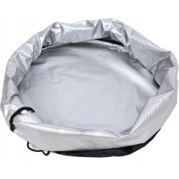 Grilio dangtis tentas su virvele vandeniui atsparus juodas 45cm noa parduotuvė