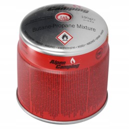Dujų kasetė 190g dujos krosnelei Planika, lutlamps, Alpen camping x9