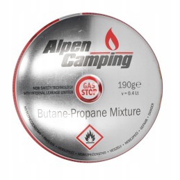 Dujų kasetė 190g dujos krosnelei Planika, lutlamps, Alpen camping x9