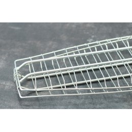 Uždaros ilgos grilio grotelės 44x14cm