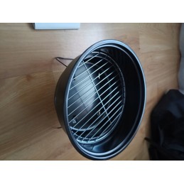 Sulankstomas grilis xl 36x29 cm turistinis nešiojamas anglies lagaminas su rankena