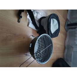 Sulankstomas grilis xl 36x29 cm turistinis nešiojamas anglies lagaminas su rankena