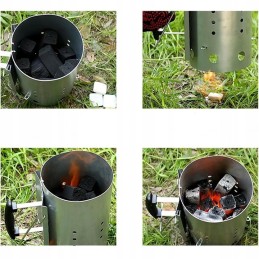 ⚡️Dūmtraukis anglims, briketams, griliui, ugniai židinyje uždegti