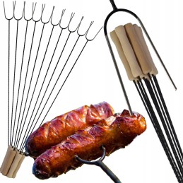 Šakės, grilio pagaliukai, 140 cm pagaliukai, 10 vnt