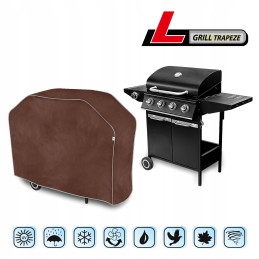 Vandeniui atsparus apsauginis dangtelis, skirtas medžio anglims arba dujinėms sodo kepsninėms