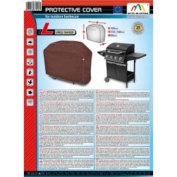 Vandeniui atsparus apsauginis dangtelis, skirtas medžio anglims arba dujinėms sodo kepsninėms