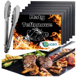 Tefloninis kilimėlis, orkaitės grilio padėklas 10x + 2x virtuvinės žnyplės nemokamai