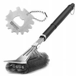 Vielinių grotelių valymo šepetys + nemokamas grandiklis, atidarytuvas, premium