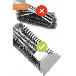 Vielinių grotelių valymo šepetys + nemokamas grandiklis, atidarytuvas, premium