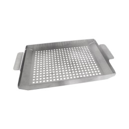 Grilio plokštė, plieninis padėklas, grotelės, grilio padėklas