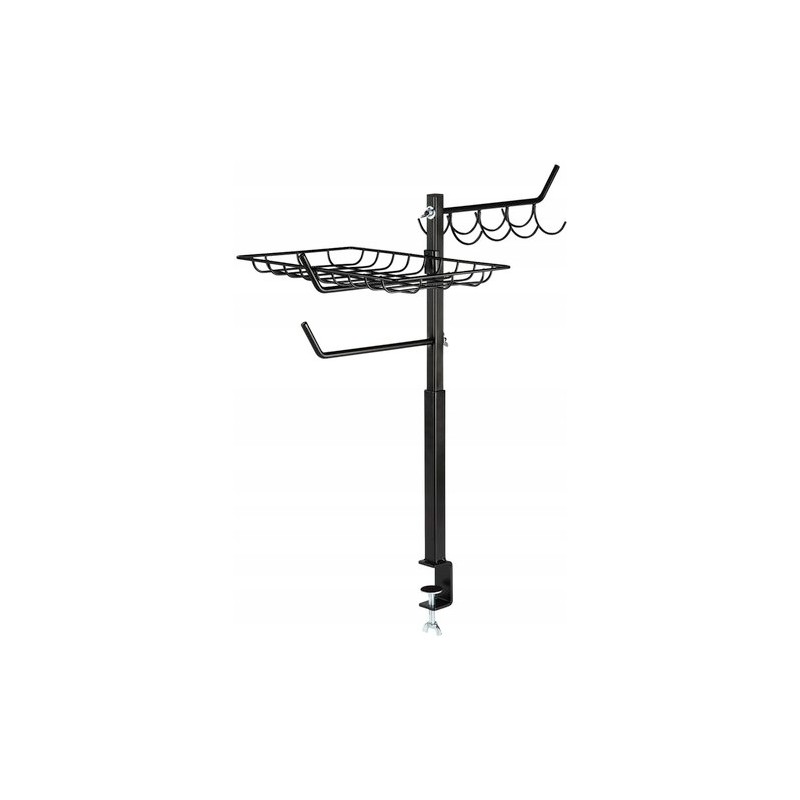 Tvarkyklės grilio priedams, reguliuojamo aukščio 60 - 72 cm, juodos spalvos