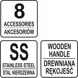 BBQ prijuostė su priedais 8 dalys žaislas