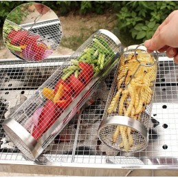 Grilio krepšelis + plieninis grilio padėklas