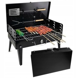 Didelė, sulankstoma, turistinė sodo anglių kepsninė