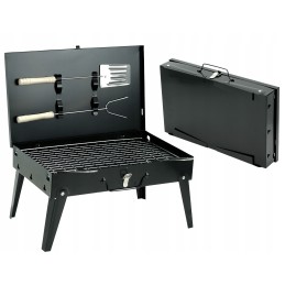 Didelė, sulankstoma, turistinė sodo anglių kepsninė