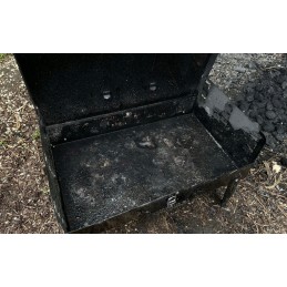 Didelė, sulankstoma, turistinė sodo anglių kepsninė